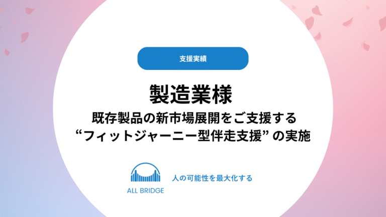 製造業様 社内新規事業支援実績
