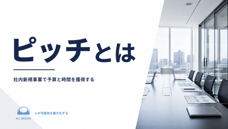 ピッチとは｜社内新規事業で予算と時間を獲得する役員プレゼン作法