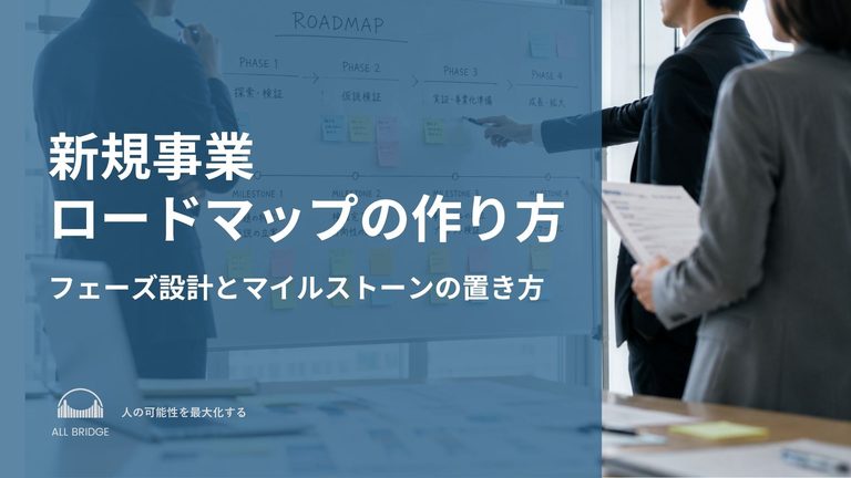 新規事業ロードマップの作り方｜フェーズ設計とマイルストーンの置き方