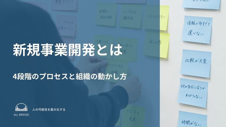 新規事業開発とは｜4段階のプロセスと組織の動かし方