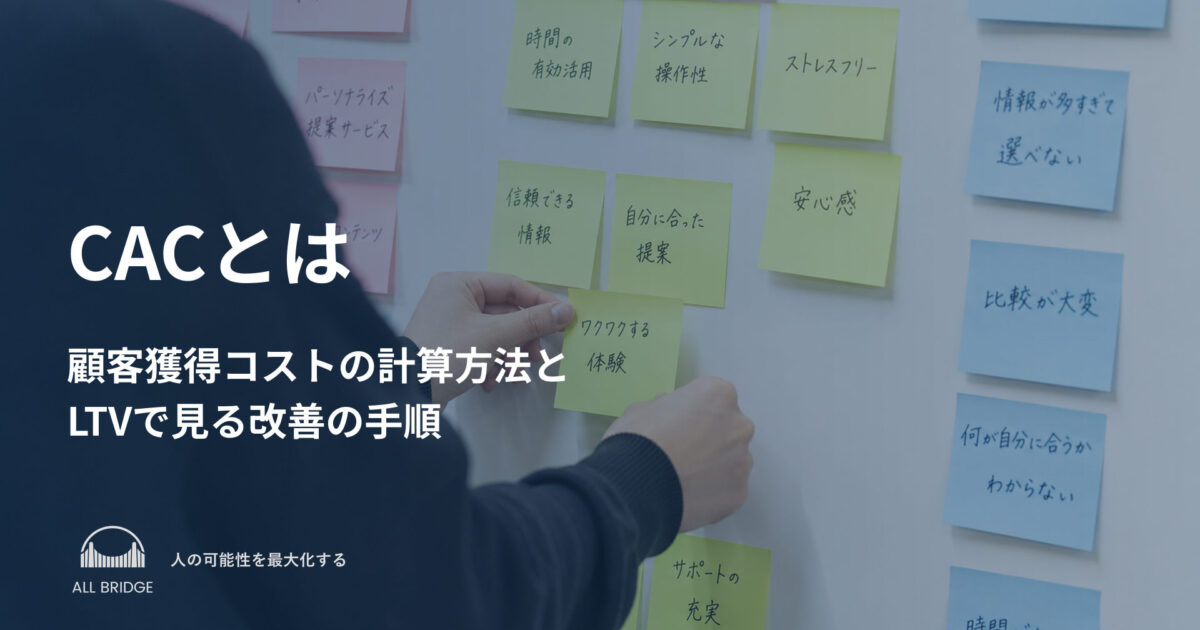 CACとは｜顧客獲得コストの計算方法とLTVで見る改善の手順