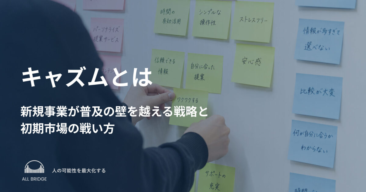 キャズムとは｜新規事業が普及の壁を越える戦略と初期市場の戦い方