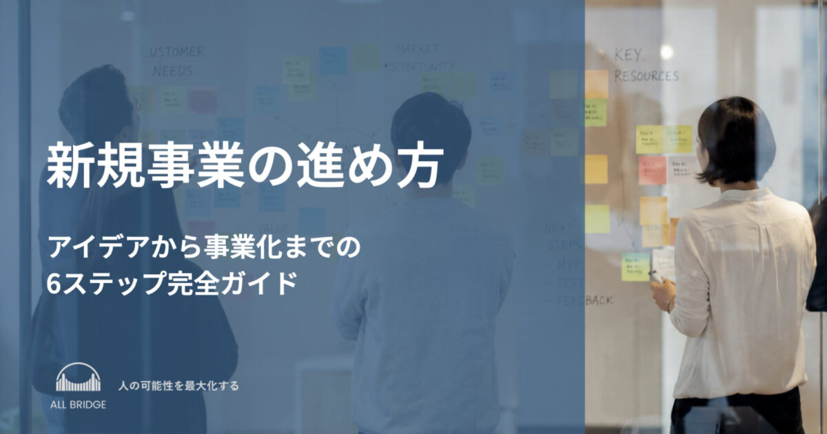 新規事業の進め方｜アイデアから事業化までの6ステップ完全ガイド