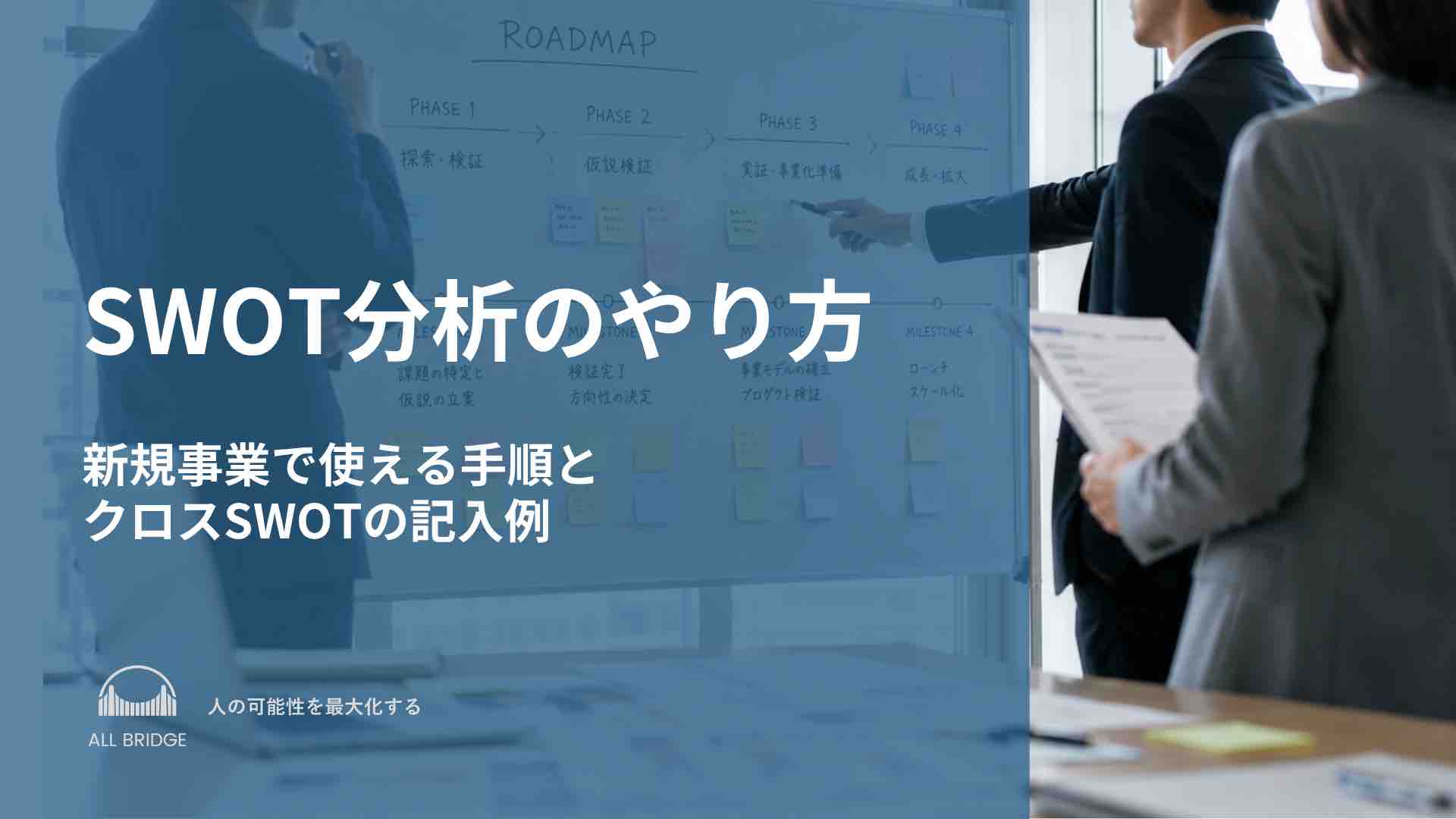 SWOT分析のやり方｜新規事業で使える手順とクロスSWOTの記入例